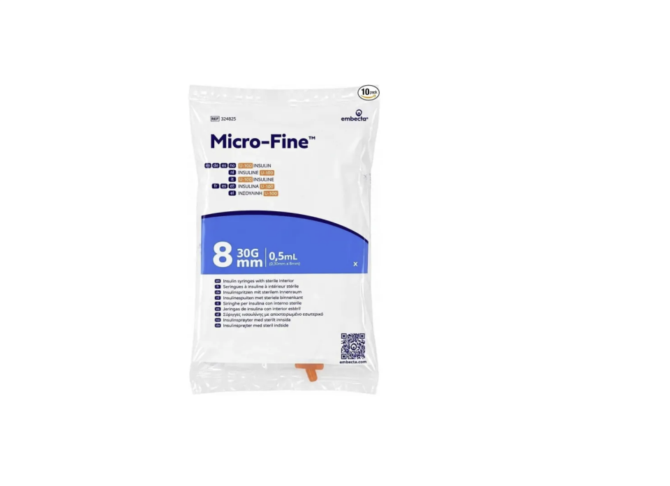 Micro-Fine™ İnsülin Enjektörü 8 mm 0.5 ml