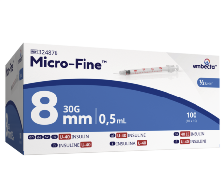 Micro-Fine™ İnsülin Enjektörü 8 mm 0.5 ml