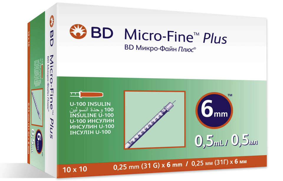 Micro-Fine™ İnsülin Enjektörü 6 mm 0.5 ml