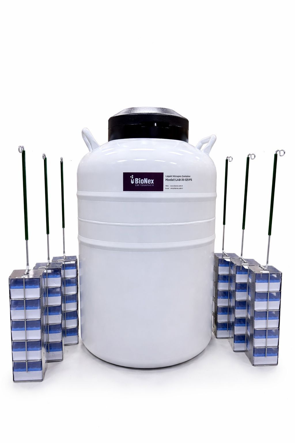 Kriyojenik Örnek Depolama Tankı 35 Litre 750 Vial Kapasiteli