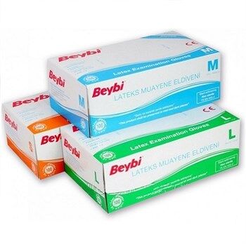 Lateks Pudralı Eldiven Beybi